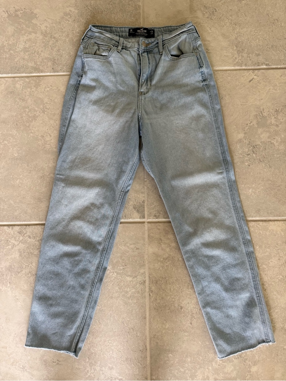 Hollister Light Blue Ultra High-Rise Mom Jeans 2 pair - Picture 2 of 11